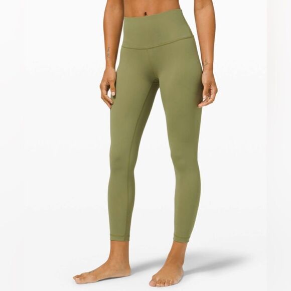 Lululemon sz 2 Wunder Under High-Rise Tight 25" *Full-On Luxtreme Bronze Green